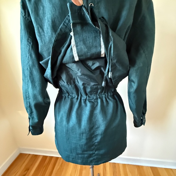 Gorgeous Vintage 90s Lightweight Dark teal oversized utility-style jacket - Picture 9 of 11